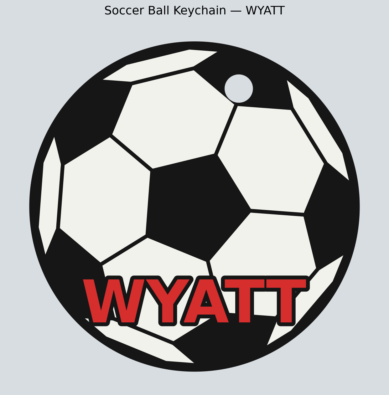 Print-validated soccer name bag tag preview
